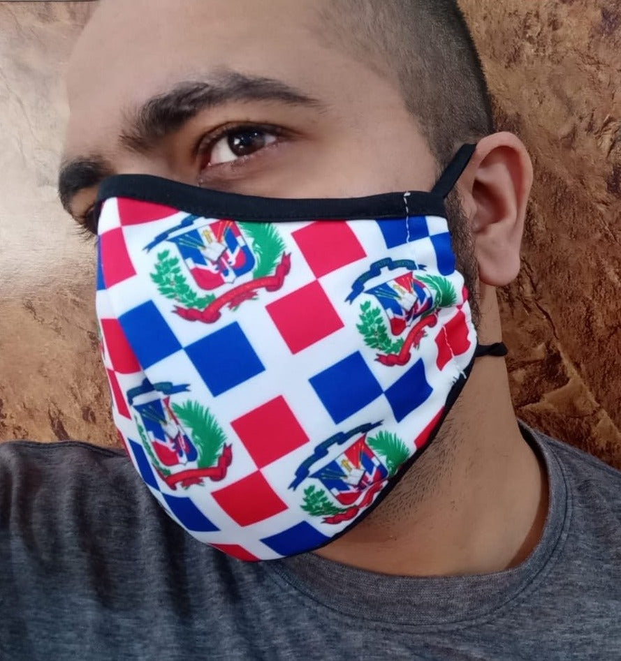 New Arrivals Dominican Republic (DR) Face Mask (Adults) with filter pocket