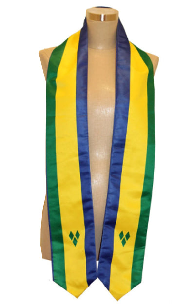 Saint Vincent and the Grenadines Flag Graduation Stole, Sash, Cultural heritage stole