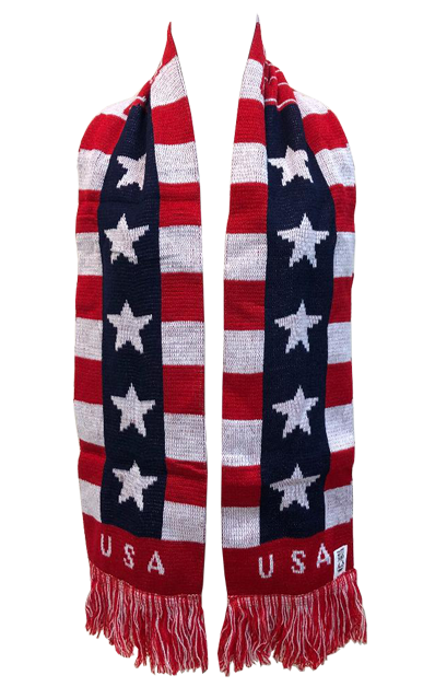 United States of America Flag Neck Soccer Scarf, Patriotic Fashion Sash, Unique Sash