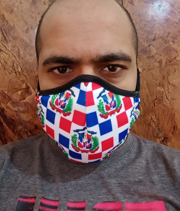 New Arrivals Dominican Republic (DR) Face Mask (Adults) with filter pocket
