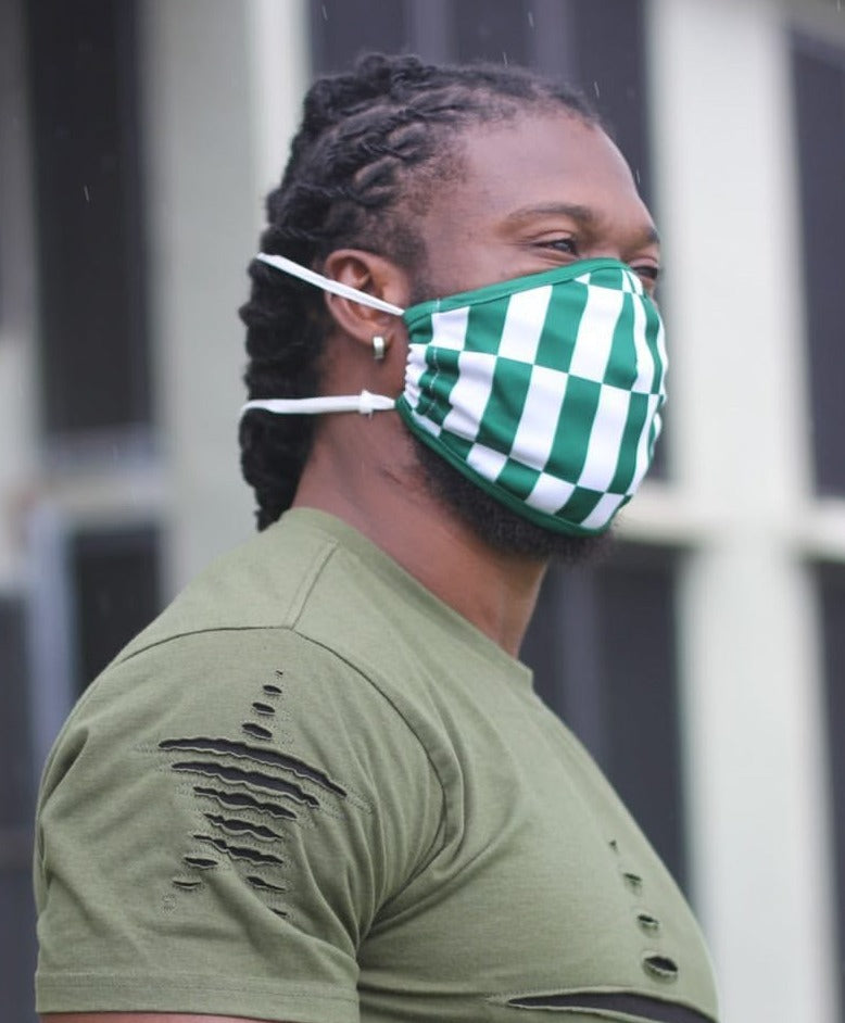 Nigerian Pride Face Mask for (Adult) with filter pocket