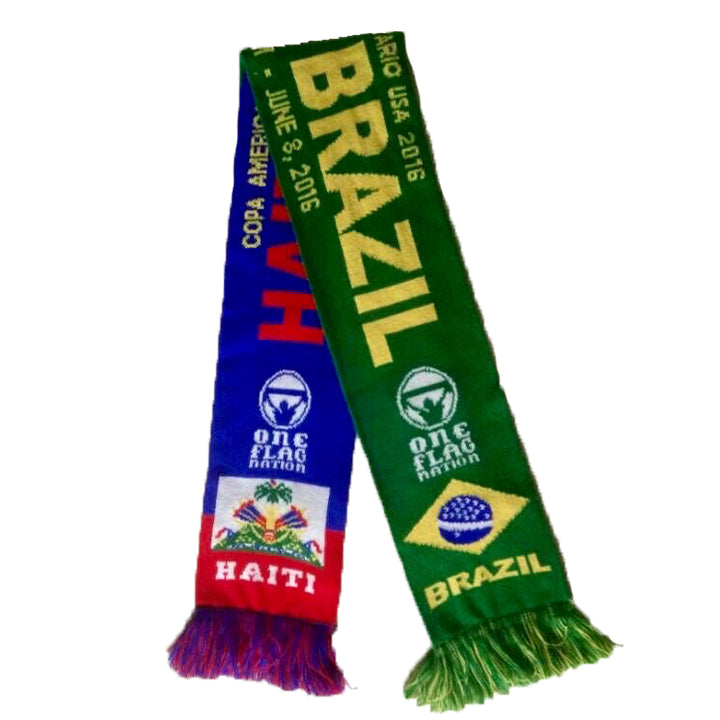 Brazil vs Haiti Haitian Fan (Souvenir) Scarf