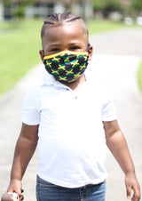New Arrivals Jamaican Pride Face Mask for Kids (Boys & Girls) with filter pocket