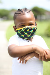 New Arrivals Jamaican Jamaican Face Mask (Kids) with filter pocket