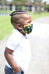 New Arrivals Jamaican Jamaican Face Mask (Kids) with filter pocket