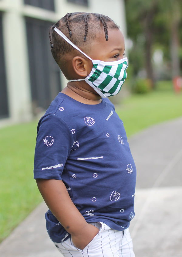 New Arrivals Nigerian Pride Face Mask for Kids (Boys & Girls) with filter pocket