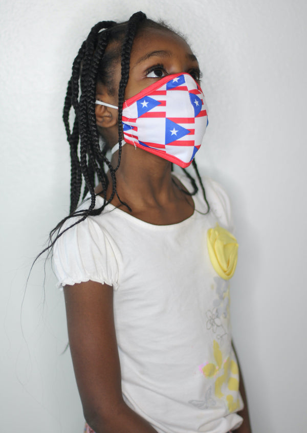 New Arrivals Puerto  Pride Face Mask for Kids (Boys & Girls) with filter pocket