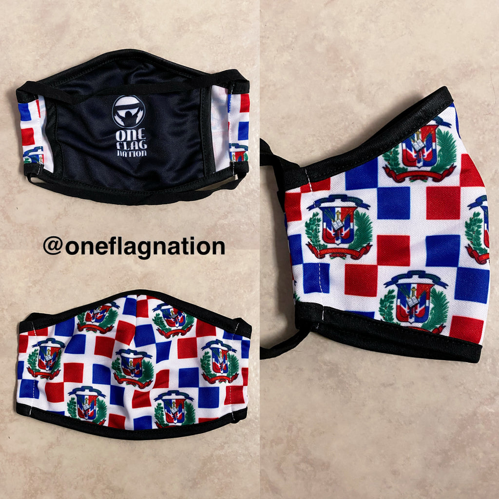 New Arrivals Dominican Republic (DR) Face Mask (Adults) with filter pocket