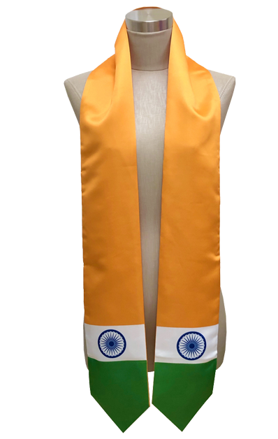 India Flag Graduation Stole, Sash, Luxurious Stole, Unique Sash
