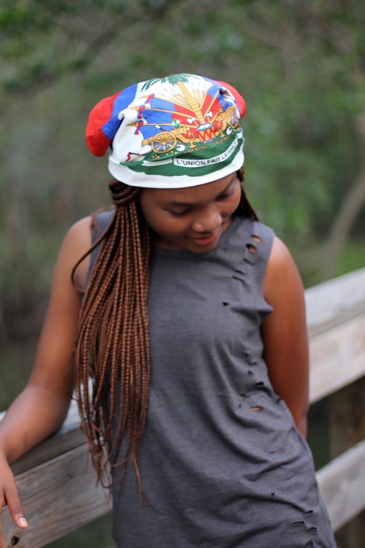 Original Haitian Flag Bandana (Mouchwa)