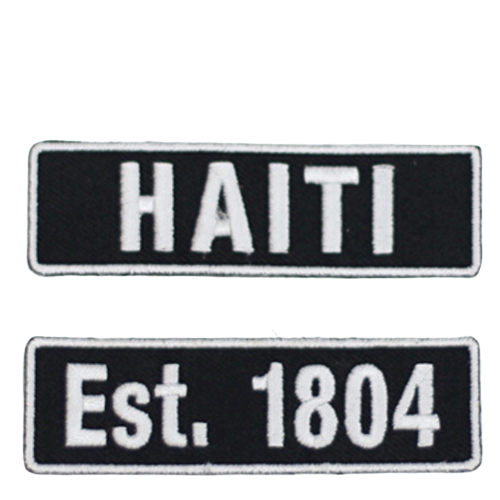 One Flag Nation™ Haitian Pride Embroidered Iron On Patch Est 1804