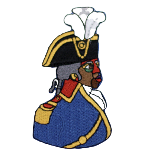 One Flag Nation™ Haitian Pride Embroidered Iron On Patch Touissant L'Ouverture
