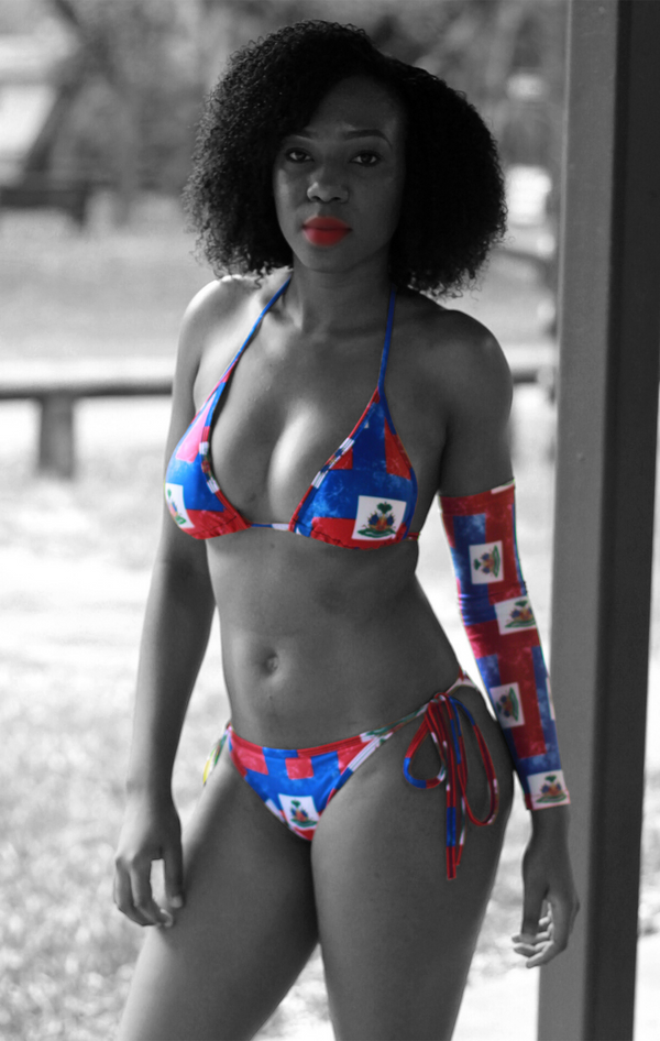 One Flag Nation™ Haitian Flag Bikini and Sleeve