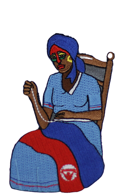 One Flag Nation™ Haitian Pride Embroidered Iron On Patch Catherine Flon 