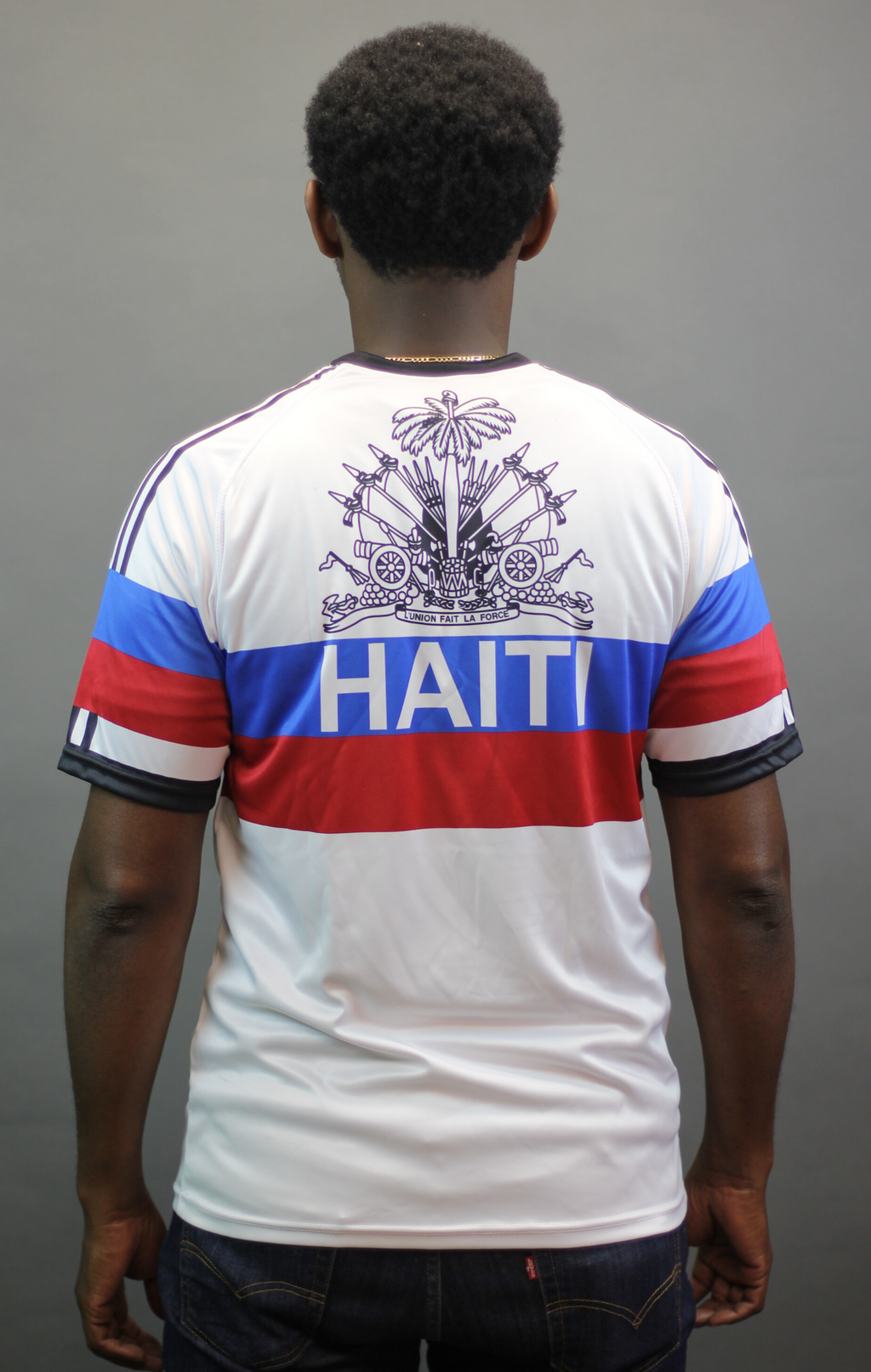 One Flag Nation™ Replica Unofficial Vintage White Jersey_  Man Back of Jersey