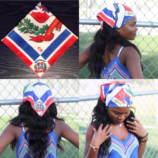 Dominican Republic (DR) Flag Bandana "Pañuelo" (Unisex)