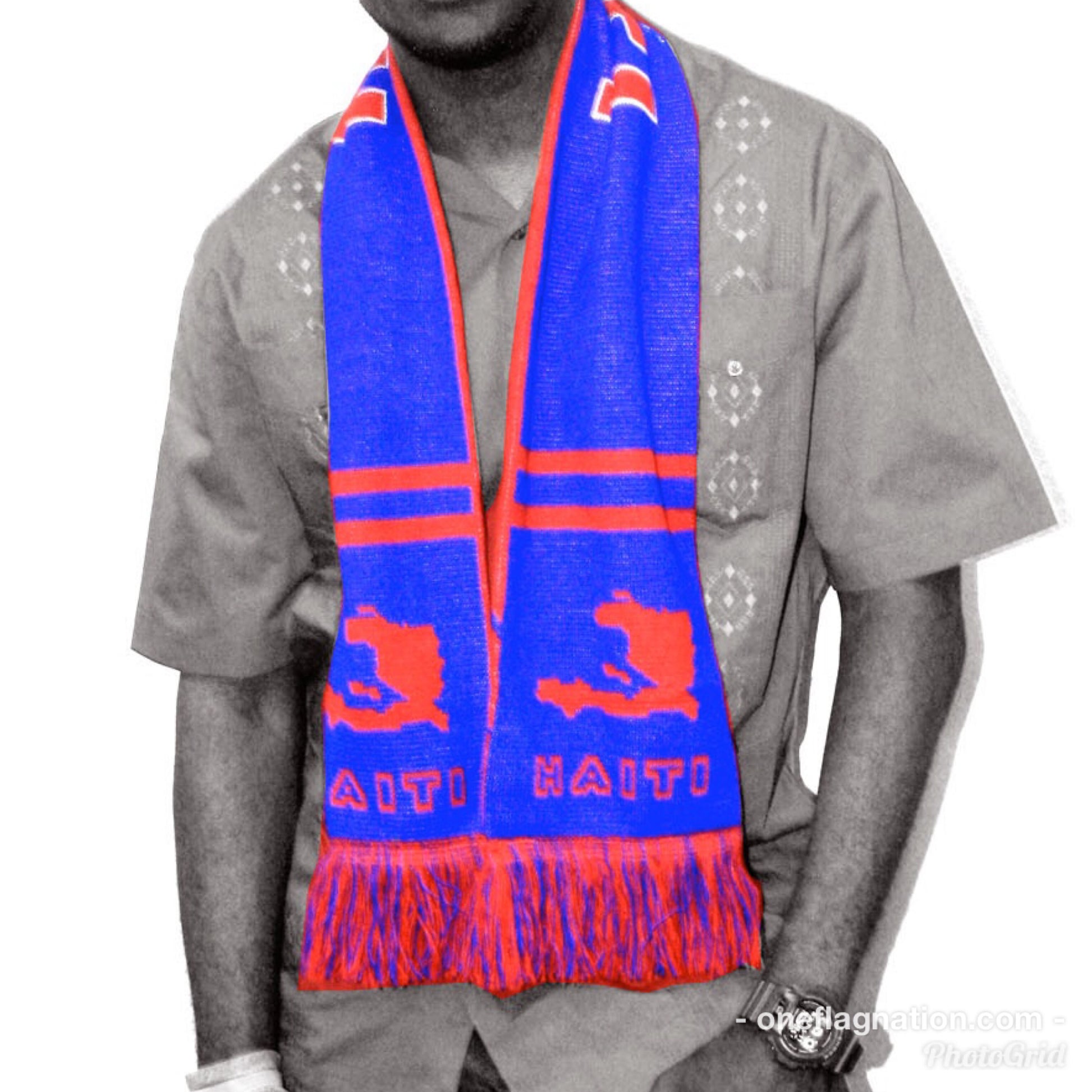"L' Union Fait La Force" Haitian Scarf