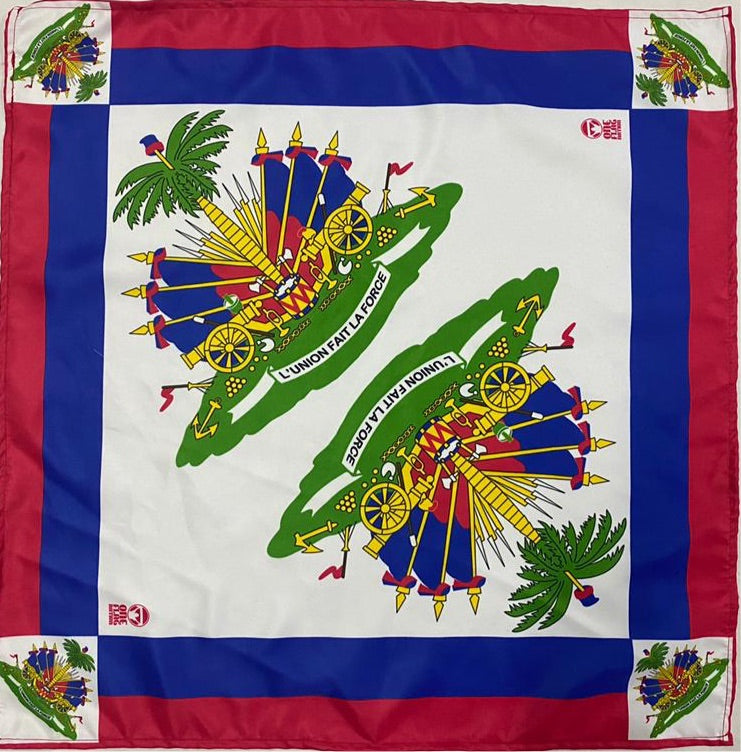 Original Haitian Flag Bandana (Mouchwa)
