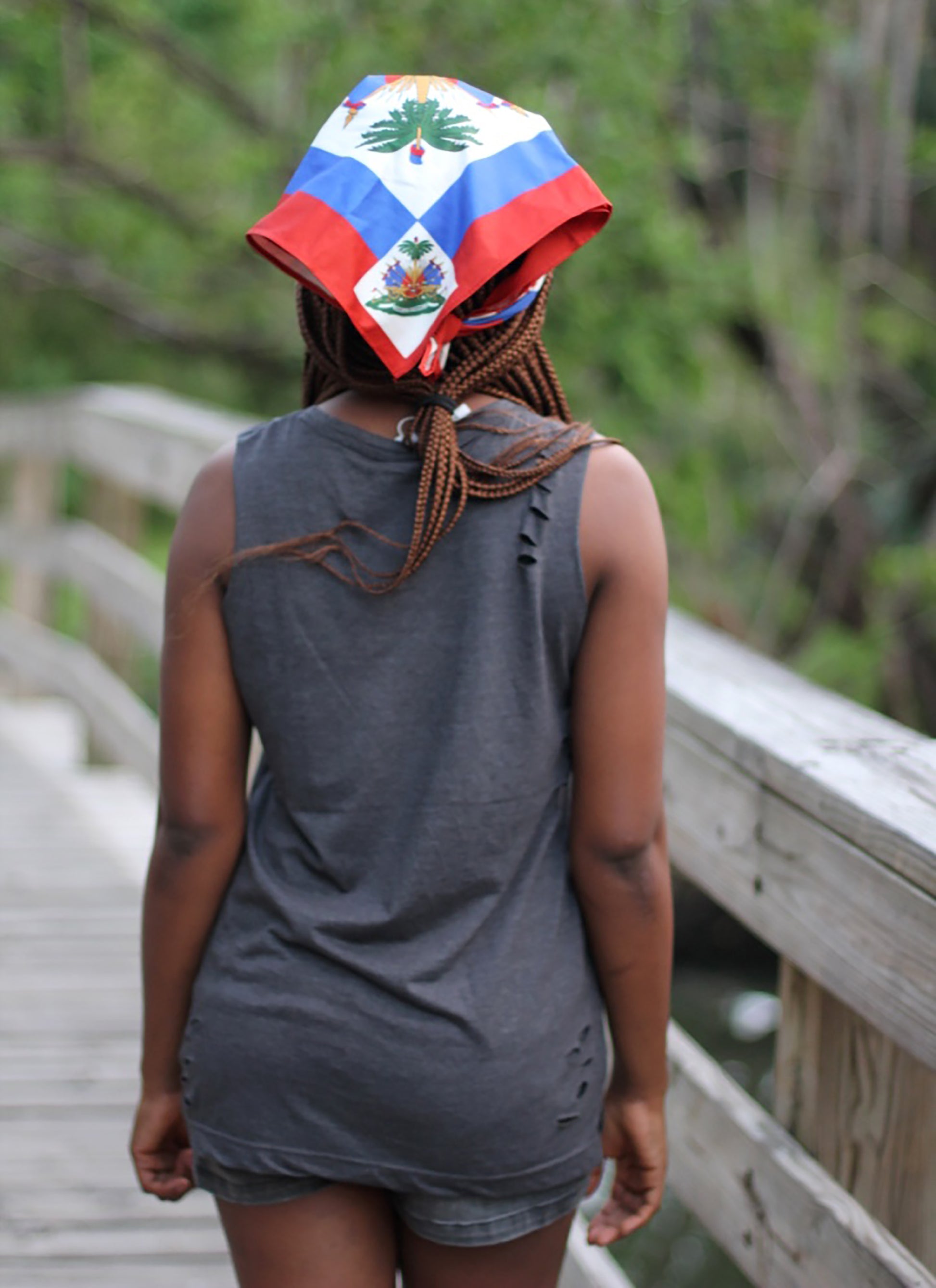 Original Haitian Flag Bandana (Mouchwa)